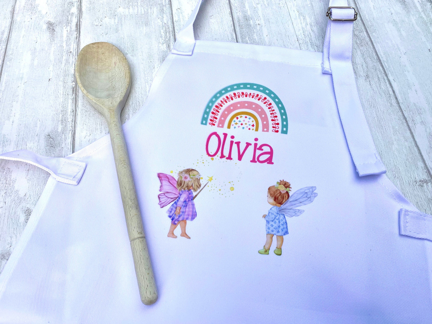 Fairy Apron- Kids Apron plus Fairy Cookie Jar Mix! Children’s Magic Halloween Gift! Great Child Baking Set Apron Gift!