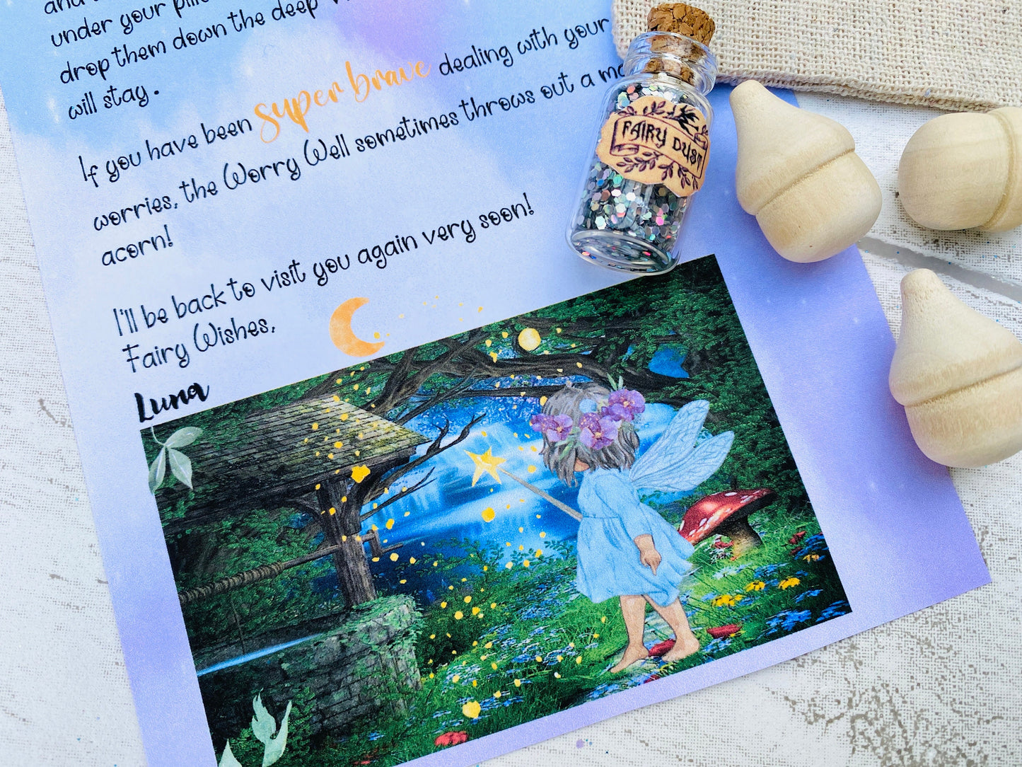 Worry Fairy- Anxiety, Stress, kids Mental Health, Encourages talking about Worries- Child Mental Health Support, Stress Buster