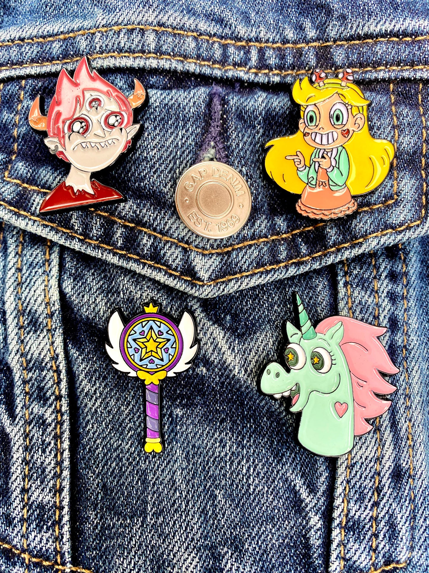 Star vs The Forces of Evil Enamel Pin! Star Butterfly, Pony Head, Wand, Tom Lucitor