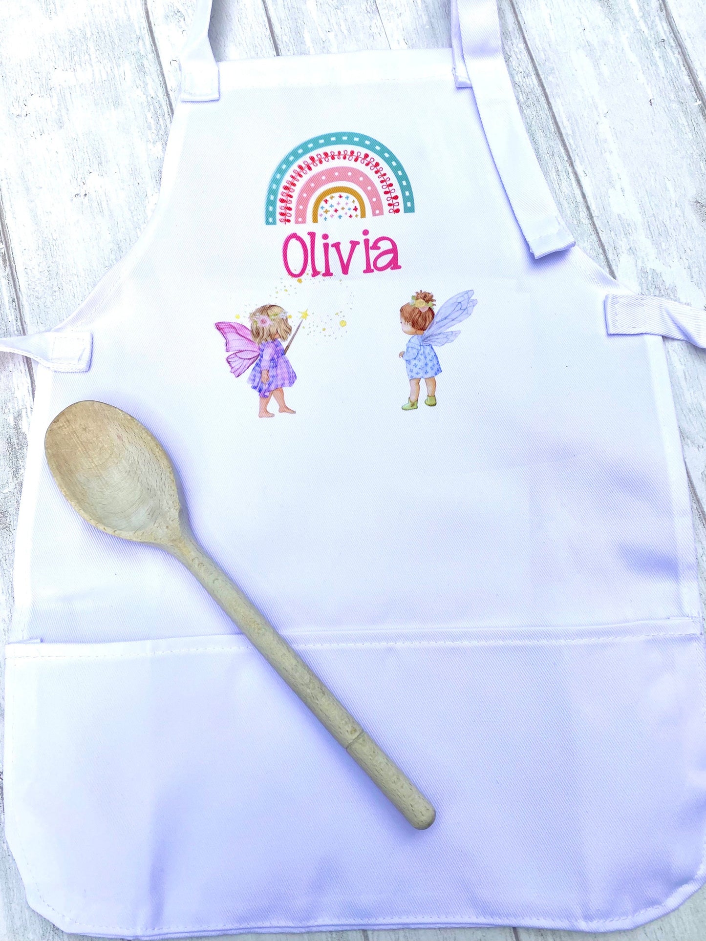 Fairy Apron- Kids Apron plus Fairy Cookie Jar Mix! Children’s Magic Halloween Gift! Great Child Baking Set Apron Gift!