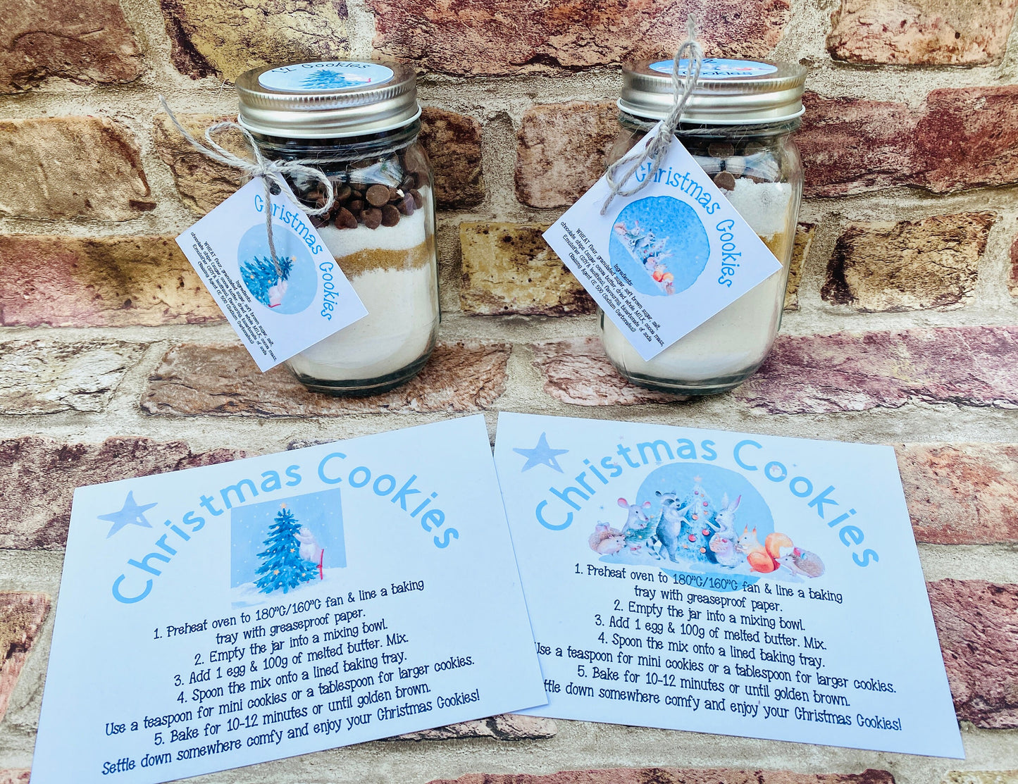Christmas Cookies Jar Mix! Cookies in a Jar Gift- baking gift! Adult Baking set! Christmas gift, birthday present!