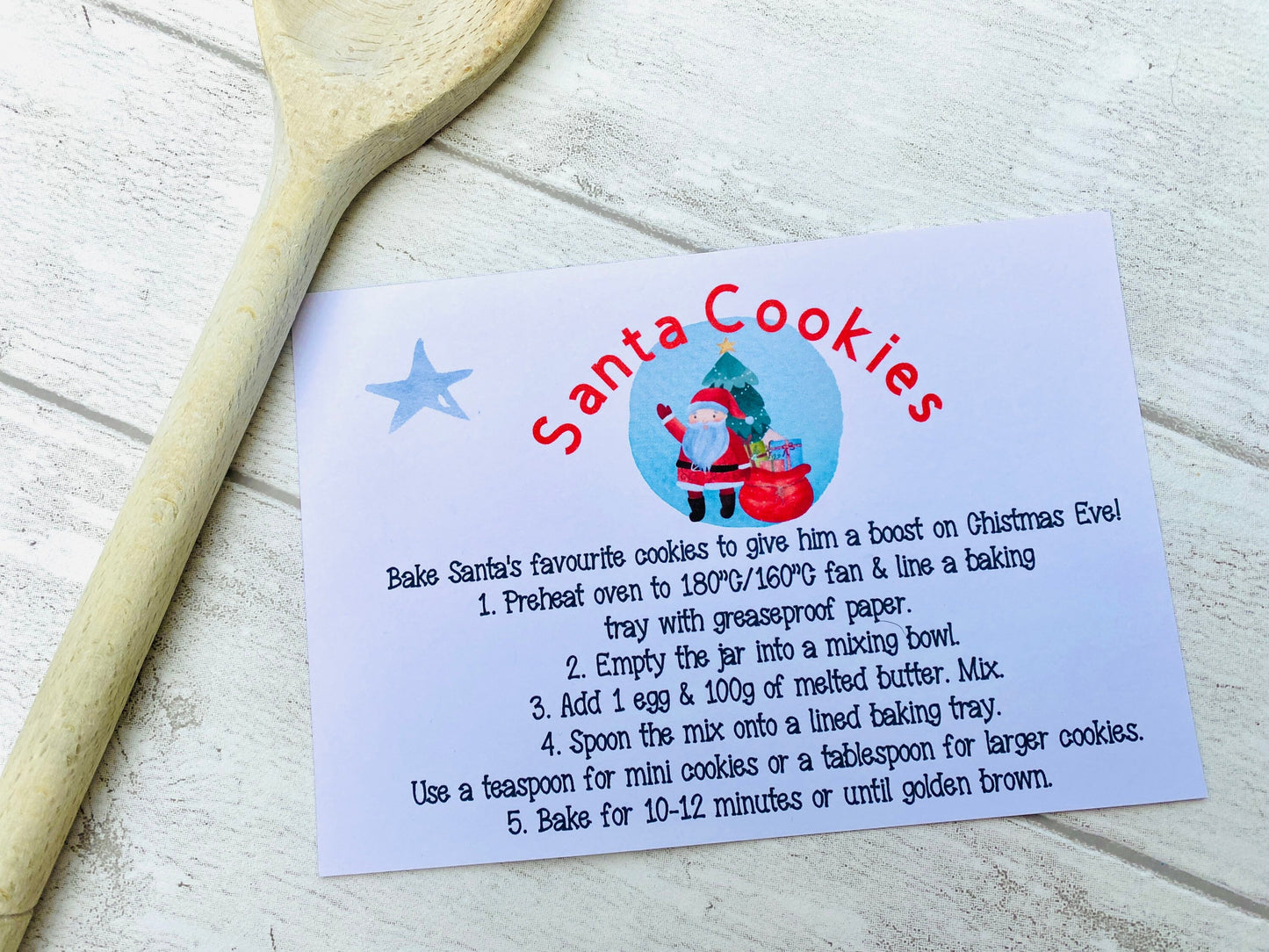 Santa Christmas Cookies Jar Mix! Cookies in a Jar Gift- baking gift! Adult Baking set! Christmas gift, birthday present!