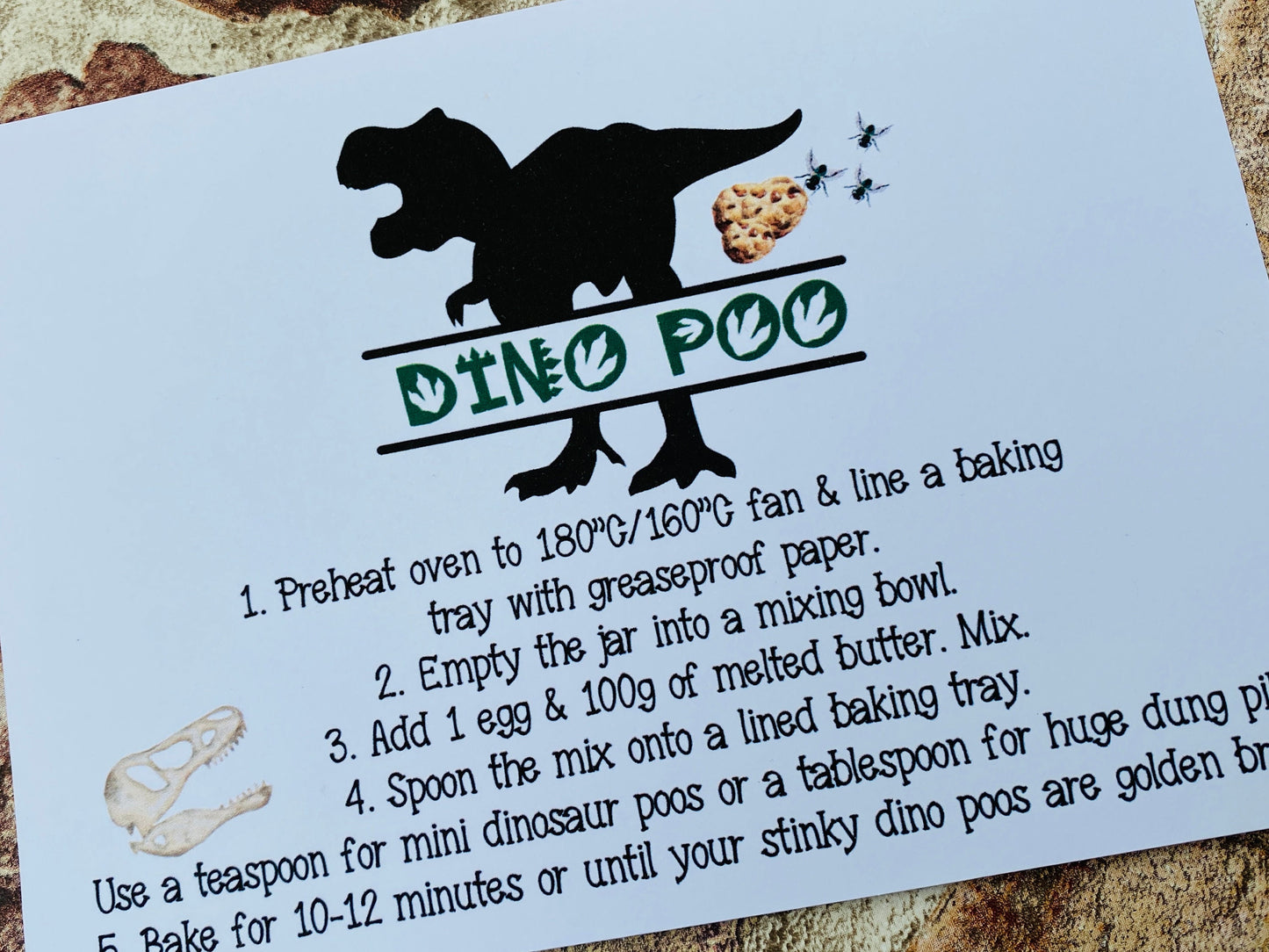 Dinosaur Poo Cookie Jar Mix! Cookies in a Jar Gift- kids baking set! Child’s cooking set! Christmas gift, birthday present!