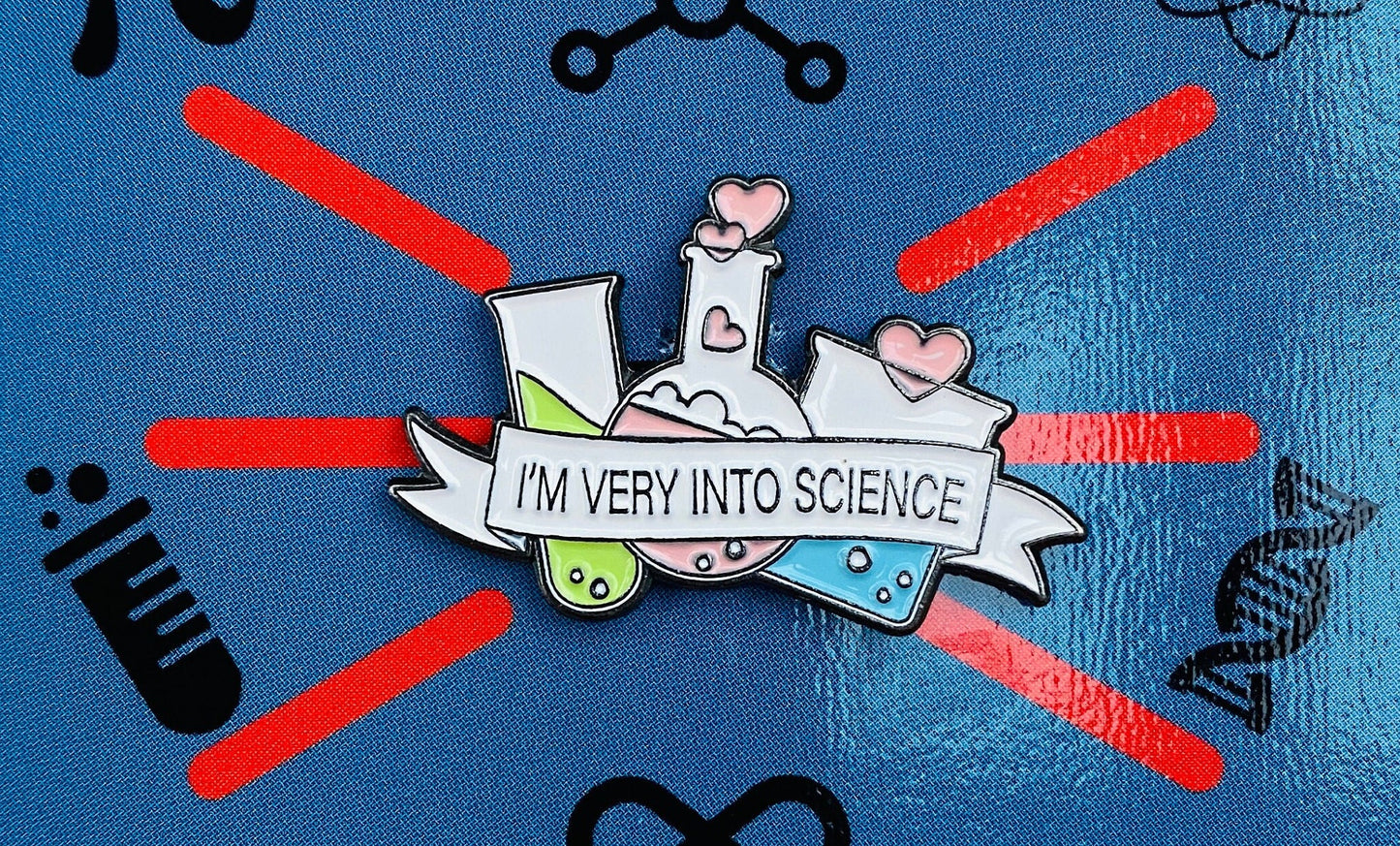 Chemistry Science Enamel Pin (Chemistry, Physics)/ University Badge & waterproof stickers for laptops! Scientist- chemist- physicist gift