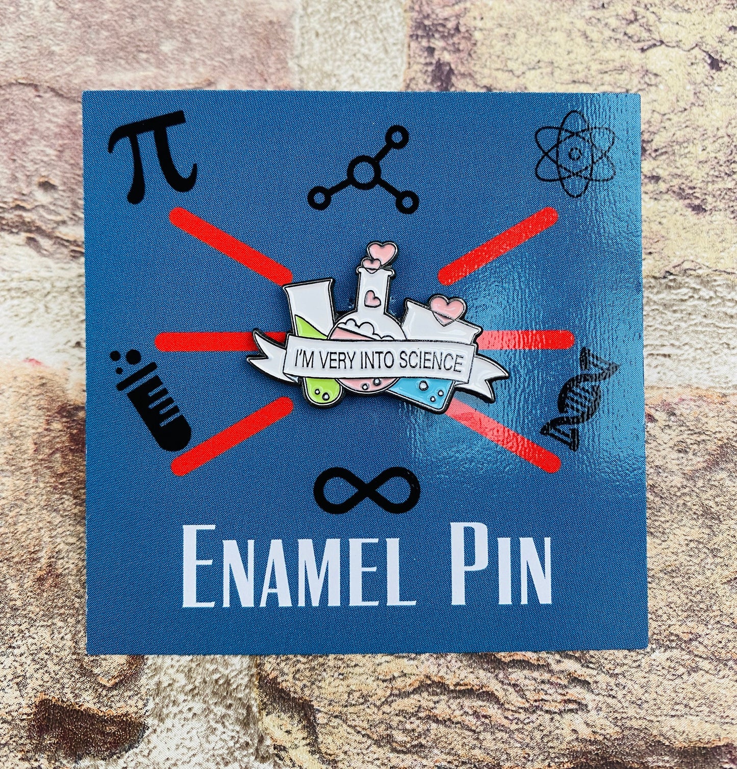 Chemistry Science Enamel Pin (Chemistry, Physics)/ University Badge & waterproof stickers for laptops! Scientist- chemist- physicist gift