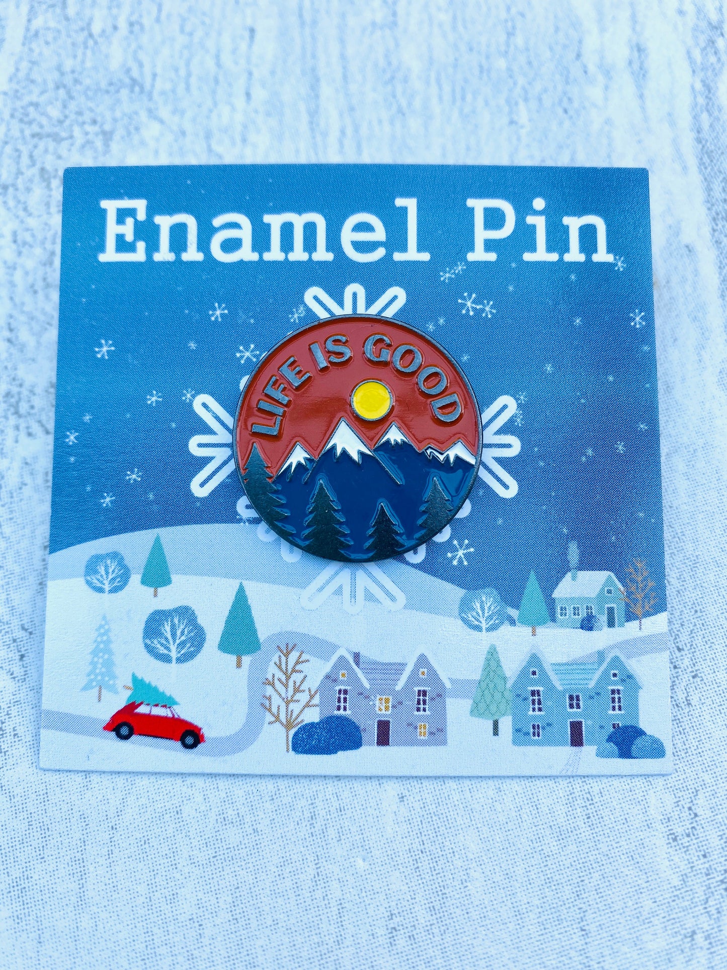 Camping Enamel Pin- The Great Outdoors Pin, Badge, Lapel- Exploration Campers Pin Badge