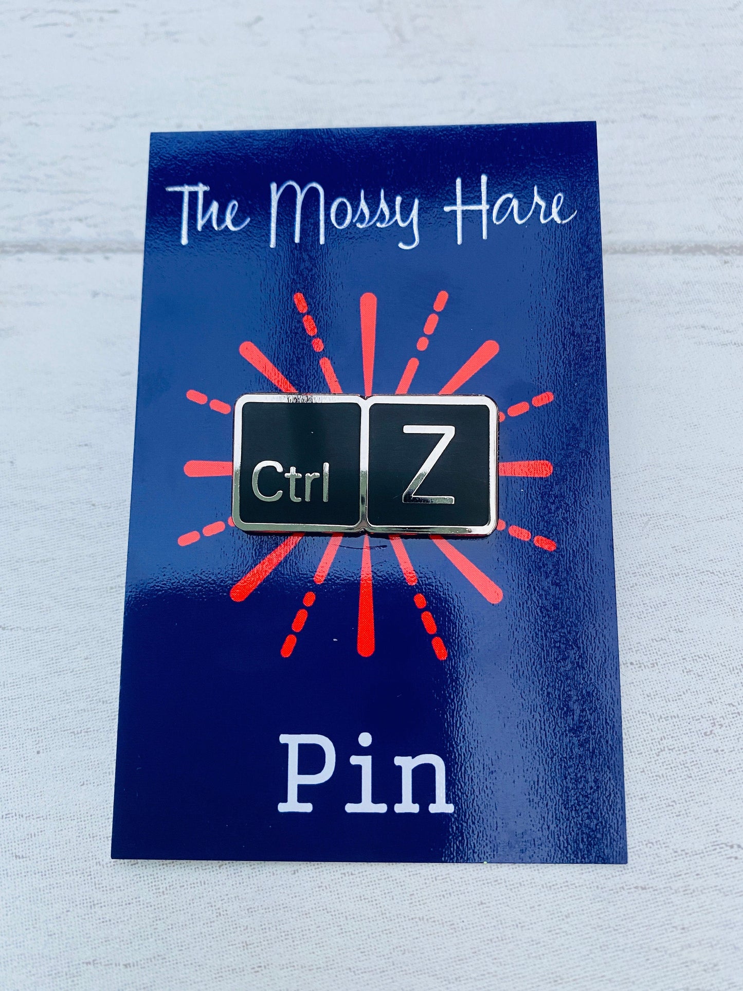 Cute DELETE Enamel Pin! Badge Lapel