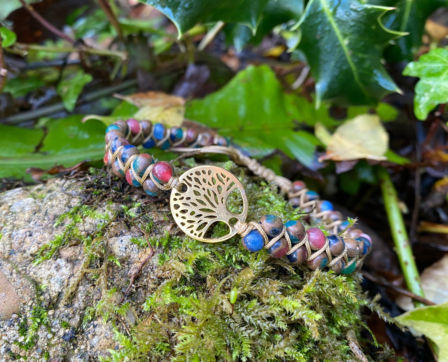 Tree of Life Natural Beaded Bracelet- Unisex Healing Bracelet- Positive Energy (Boho)