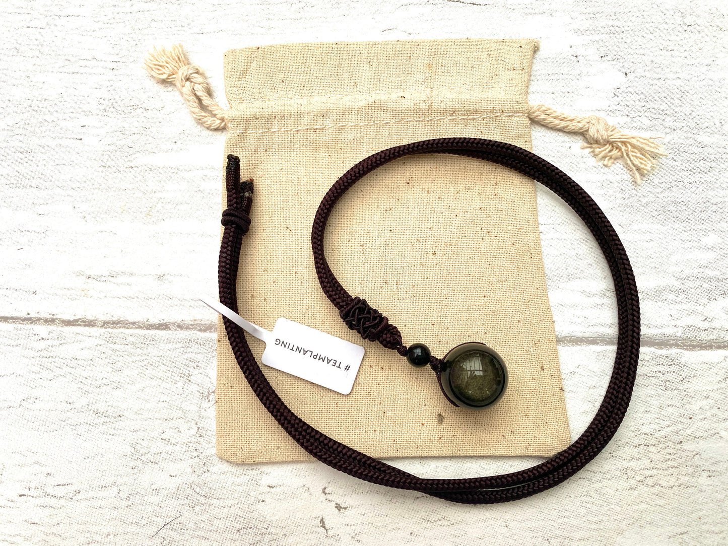 Gold Obsidian Stone Pendant. Healing Necklace. Beautiful Tiger Stones. Lucky Amulet