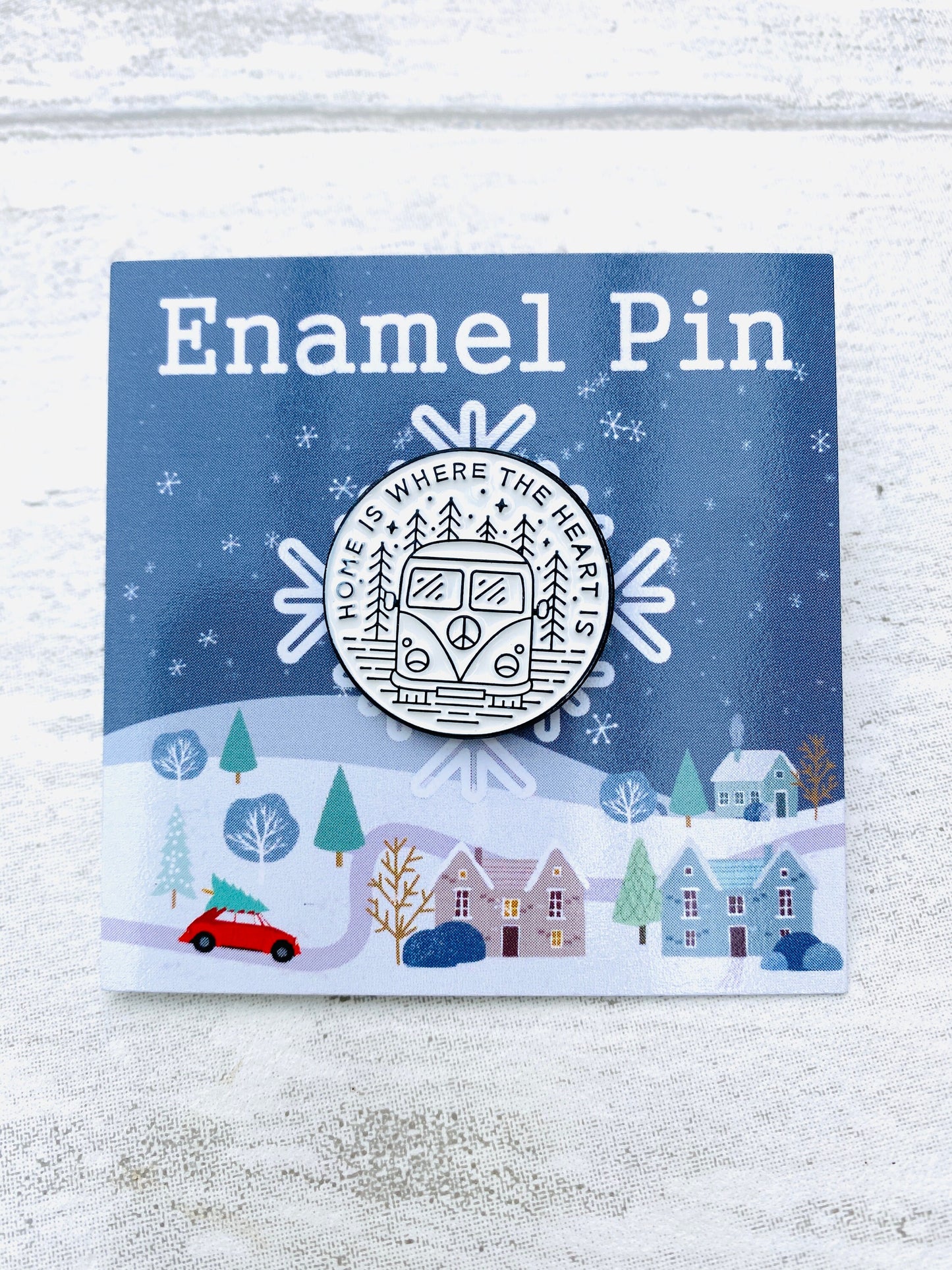 Camper can enamel pin- Camping Badge- Find Yourself Lapel