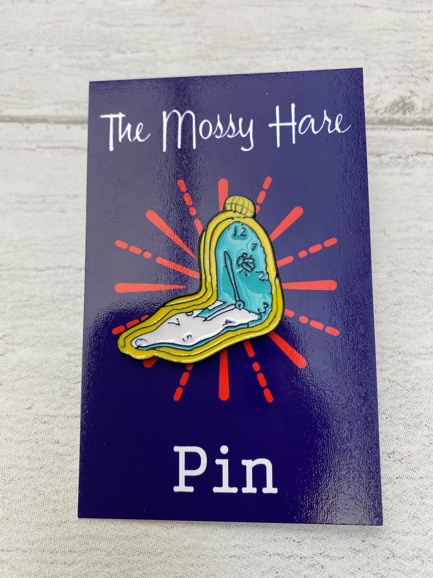 Dali surrealist - Artist Enamel Pin, badge, lapel