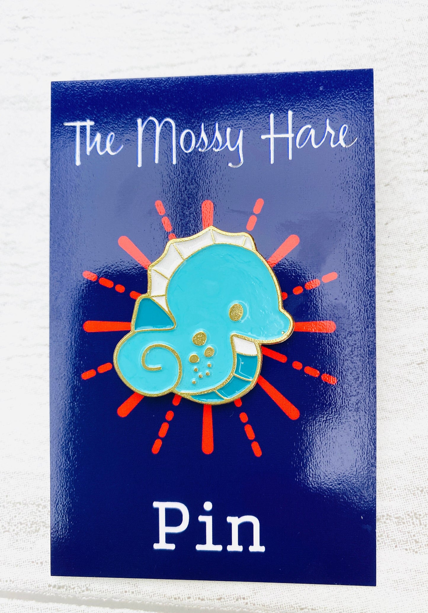 Cute Narwhal, Turtle, Seahorse Sealife Sea Creatures Enamel Pin! Badge Lapel