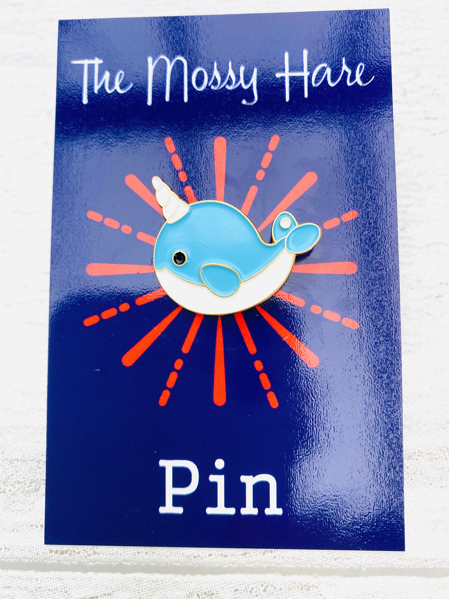 Cute Narwhal, Turtle, Seahorse Sealife Sea Creatures Enamel Pin! Badge Lapel