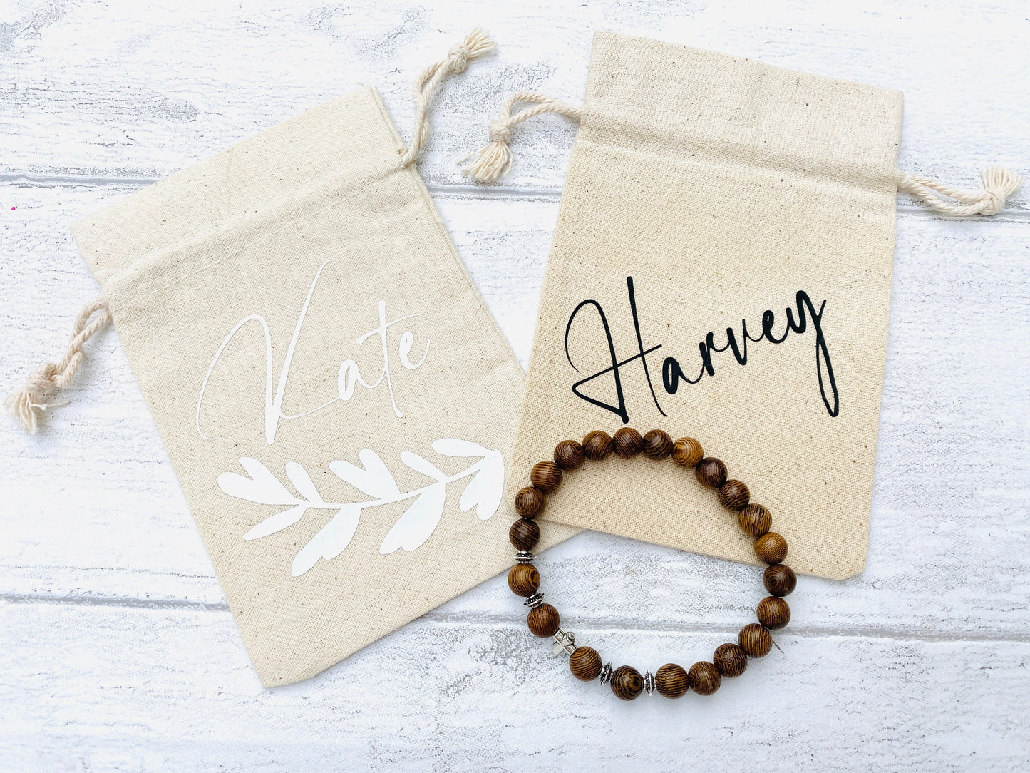 Mens Womens Natural Wooden Bead Bracelet- Meditation Prayer Yoga Cross Unisex Bracelet