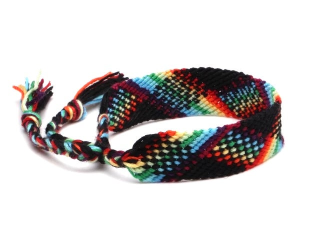 Woven colourful bracelet- Friendship bracelet Boho Hippie Beach Jewelry