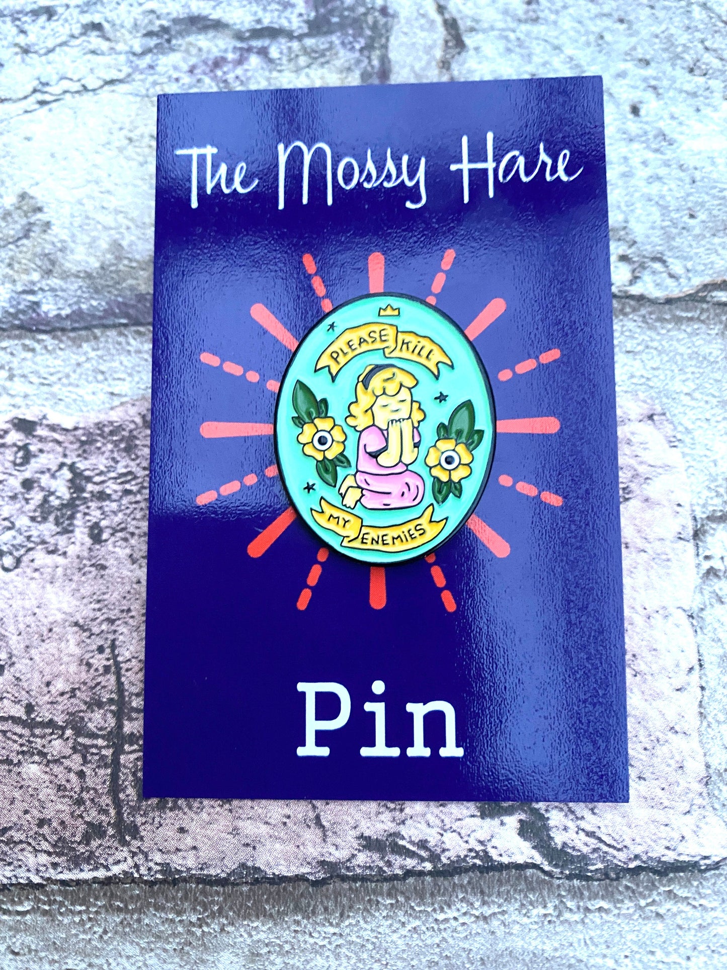 Funny Revenge Enamel Pin - Dark Badge, Humourous Lapel