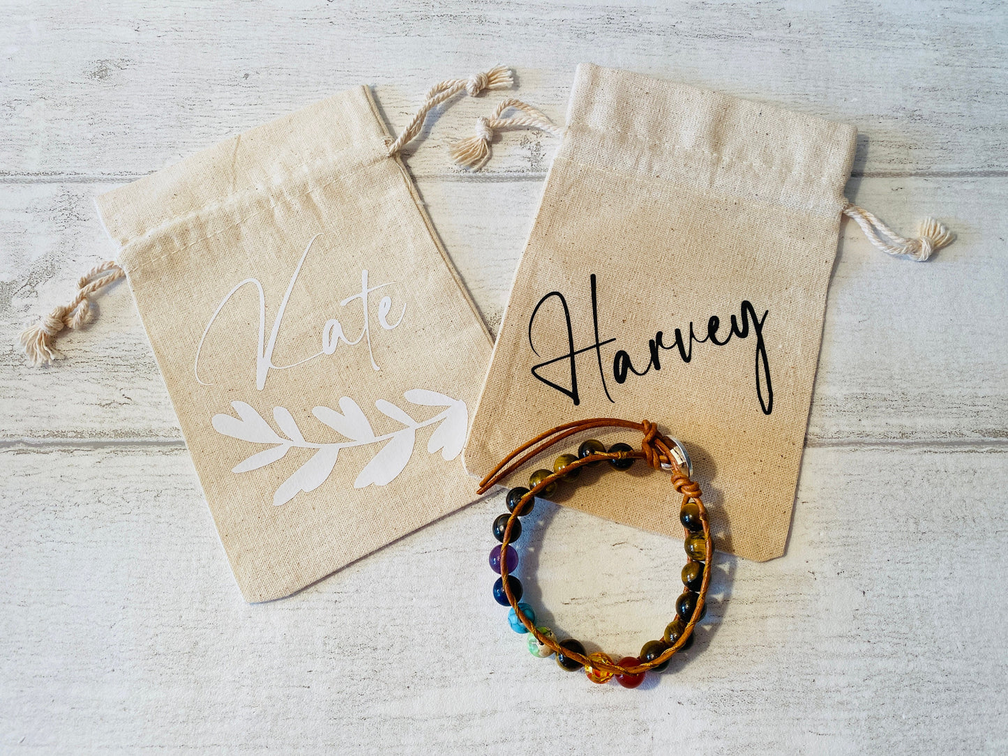Men’s Women’s Tiger’s Eye Boho Bracelet -Beaded Leather Chakra Bracelet - natural stone entwined with Leather. Healing with Positive Energy