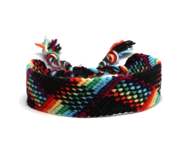 Woven colourful bracelet- Friendship bracelet Boho Hippie Beach Jewelry