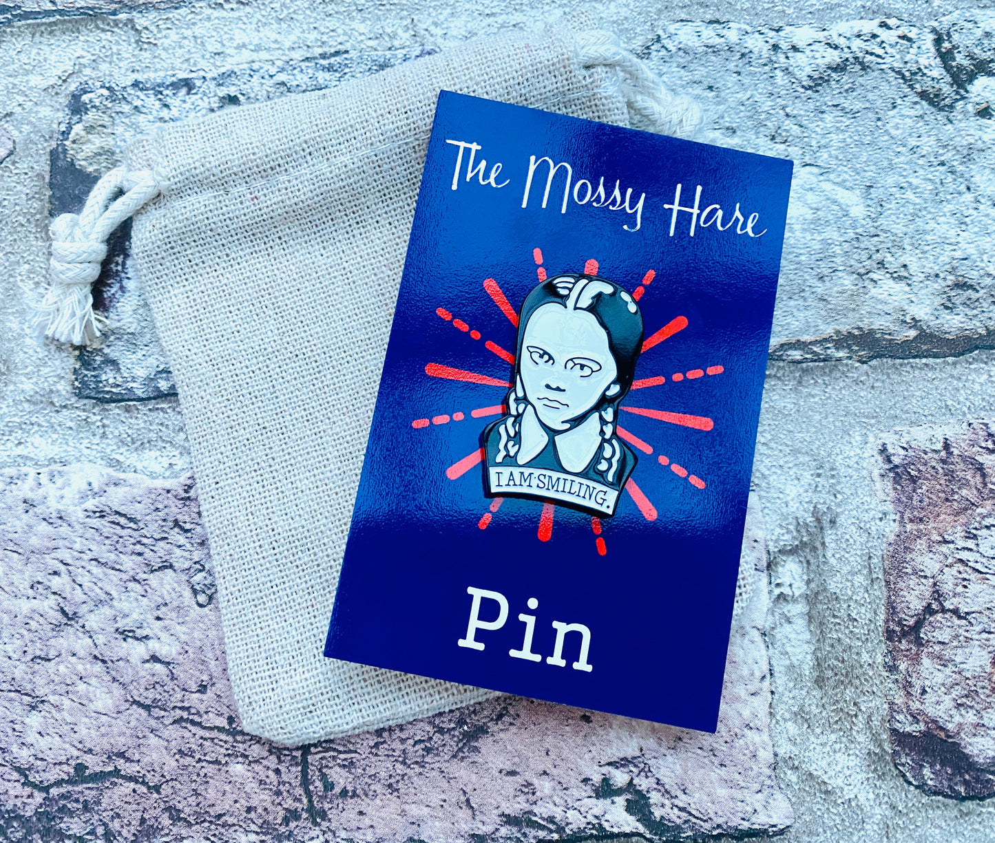 Wednesday Addams Enamel Pin - Dark Badge, Humourous Lapel