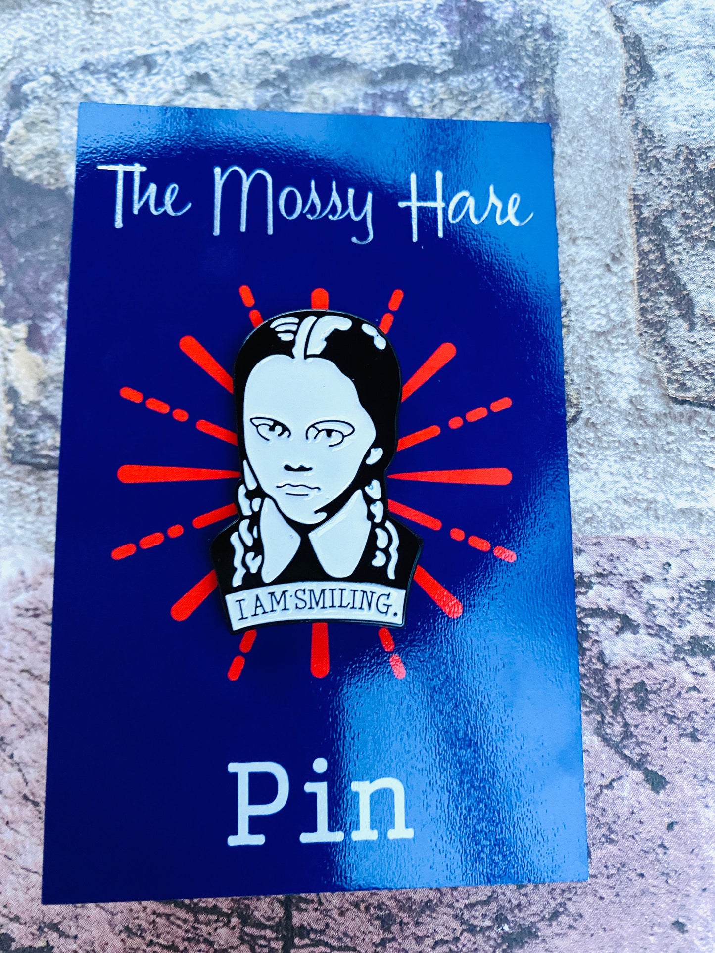 Wednesday Addams Enamel Pin - Dark Badge, Humourous Lapel