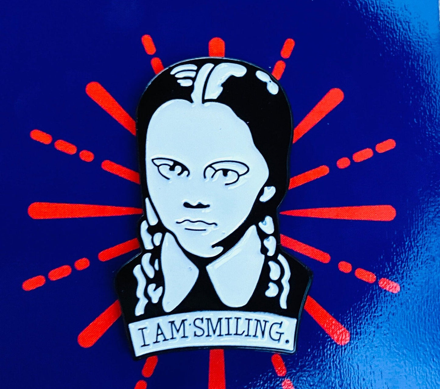 Wednesday Addams Enamel Pin - Dark Badge, Humourous Lapel