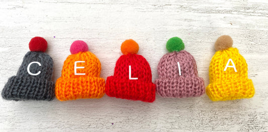 Personalised Little Fairy Hats or Mini Elf Knitted Wooly Hats