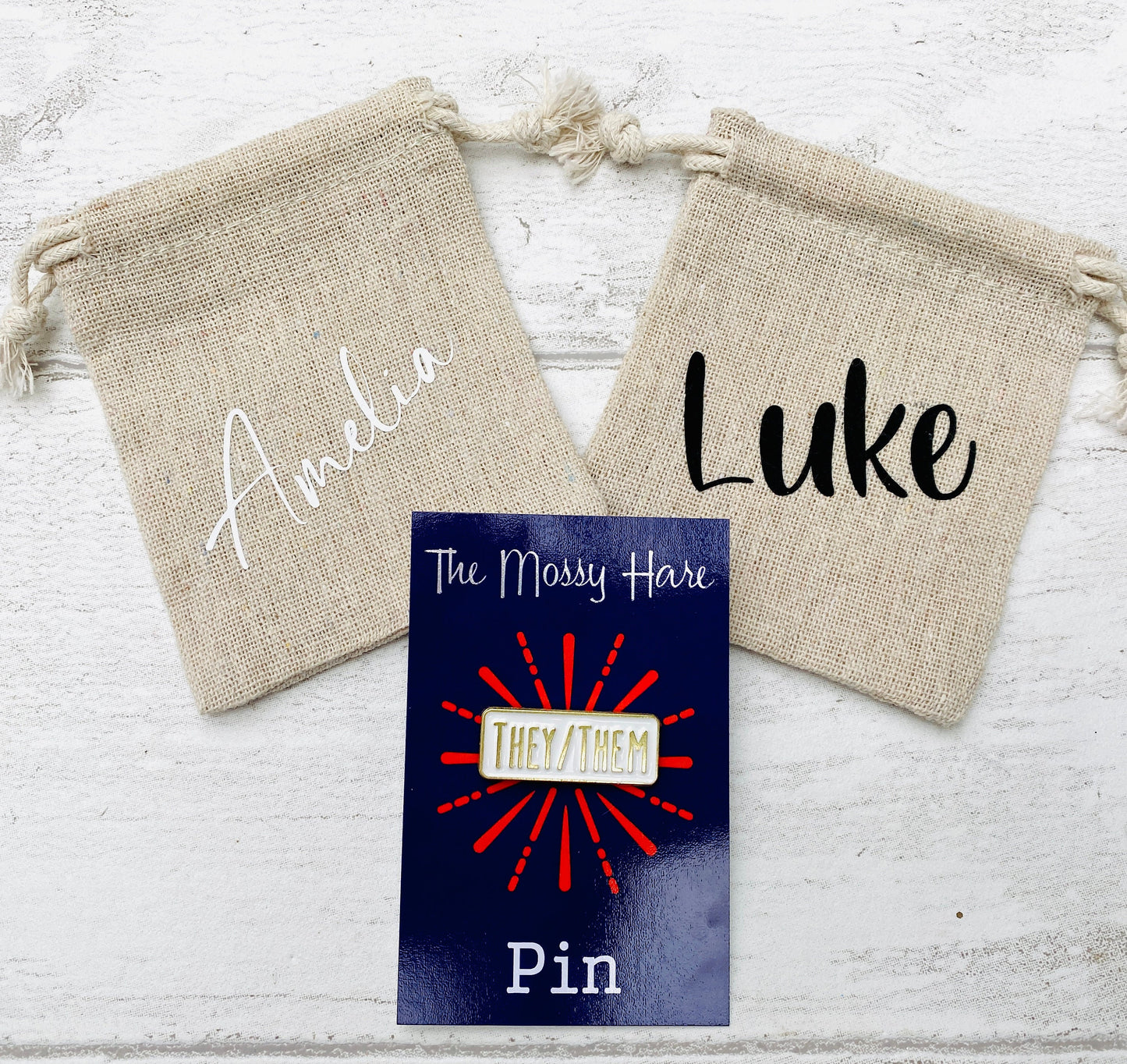 They / Them pronoun Enamel Pin- badge Lapel