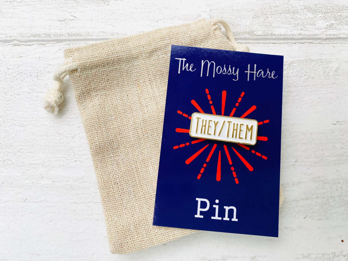 They / Them pronoun Enamel Pin- badge Lapel