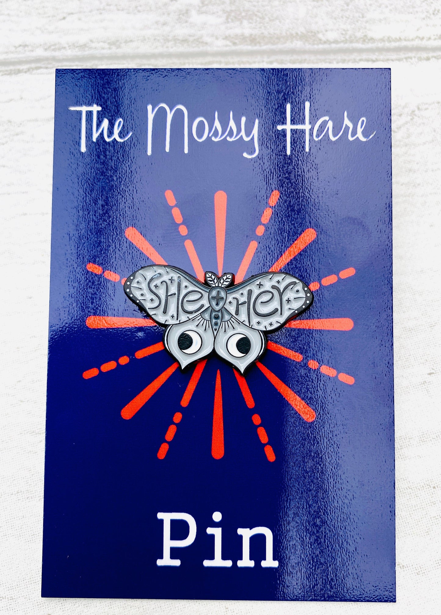 He/Him She/Her They/Them pronoun Enamel Pin- badge Lapel