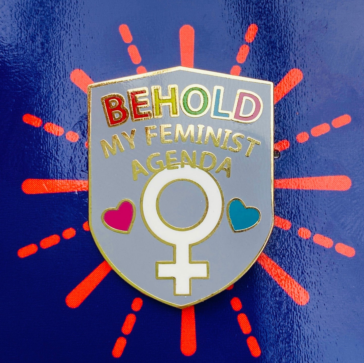 Funny Feminist Enamel Pin- Humourous Feminist Badge Lapel