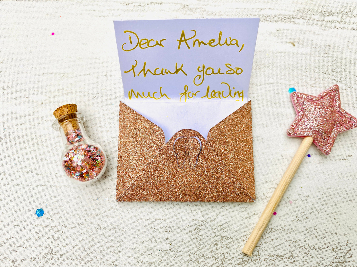 Woodland Girl’s Tooth Fairy Letter HANDWRITTEN Personalised Tooth Fairy Kit (Fairy Dust), Tooth Fairy Note, Custom Tooth Fairy Set