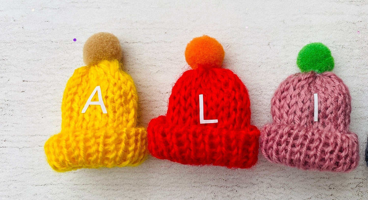Personalised Little Fairy Hats or Mini Elf Knitted Wooly Hats