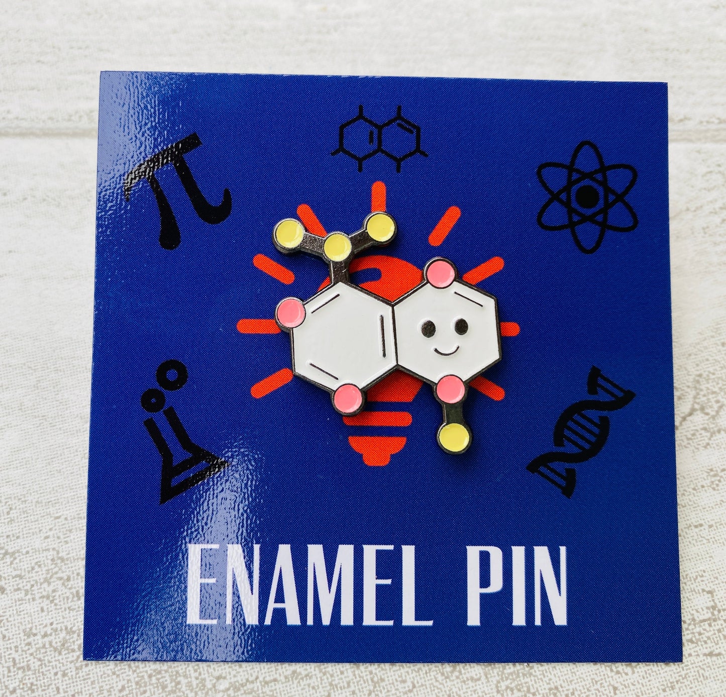 Cute Chemistry Science Enamel Pin - Science badge -scientist present- chemist gift, physicist gift- Chemistry Student Badge & stickers!