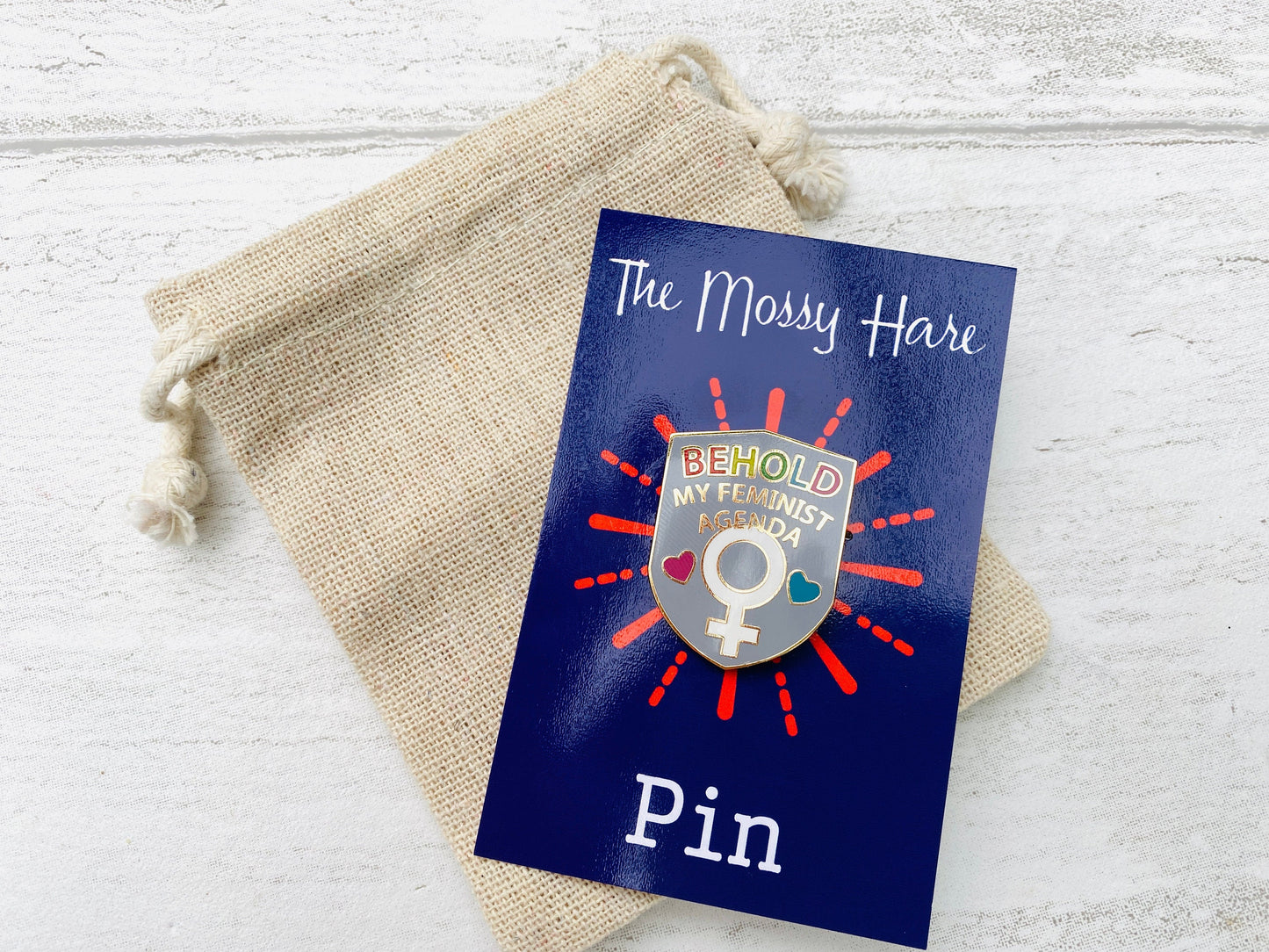 Funny Feminist Enamel Pin- Humourous Feminist Badge Lapel