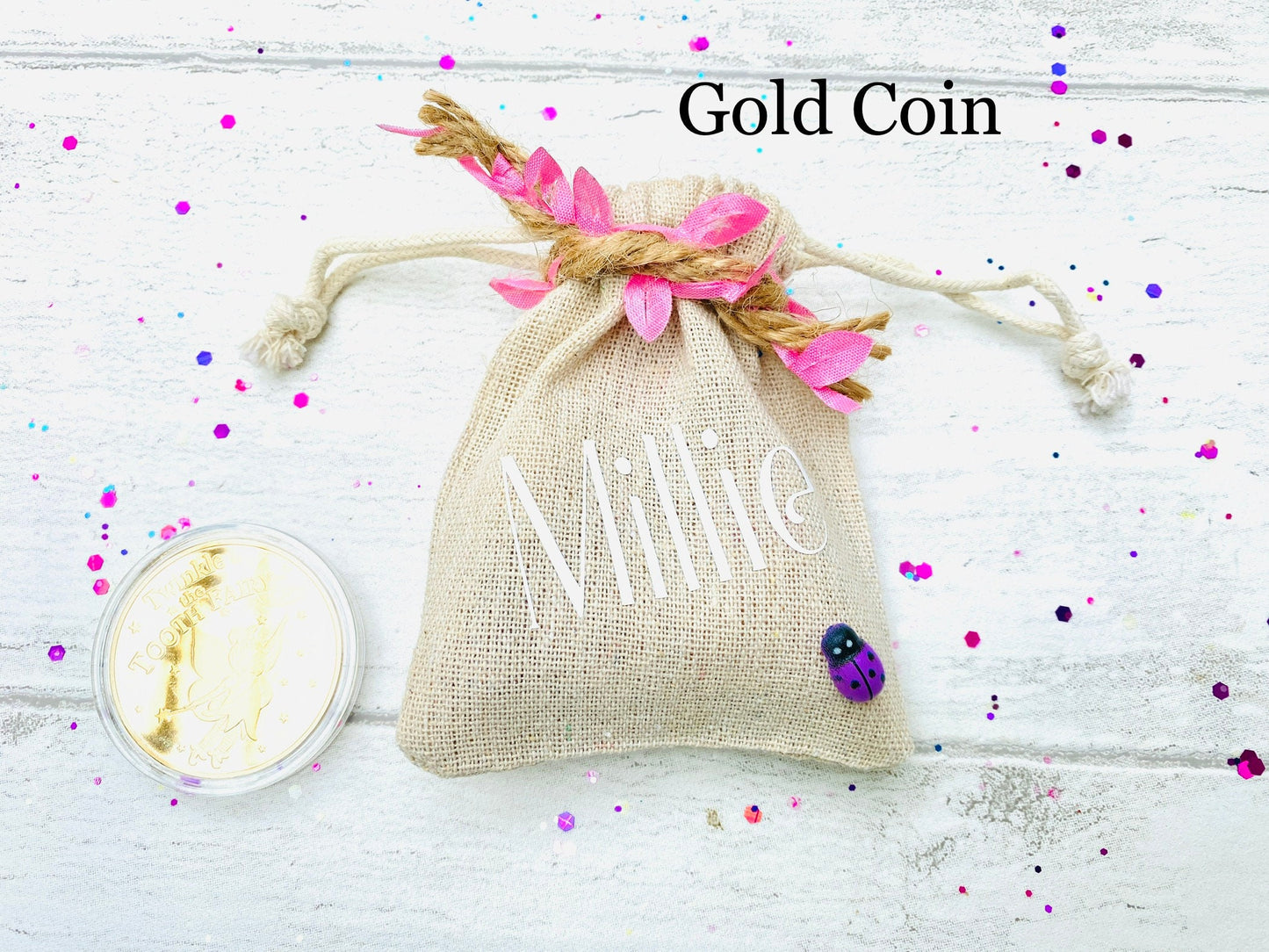 Woodland Girl’s Tooth Fairy Letter HANDWRITTEN Personalised Tooth Fairy Kit (Fairy Dust), Tooth Fairy Note, Custom Tooth Fairy Set