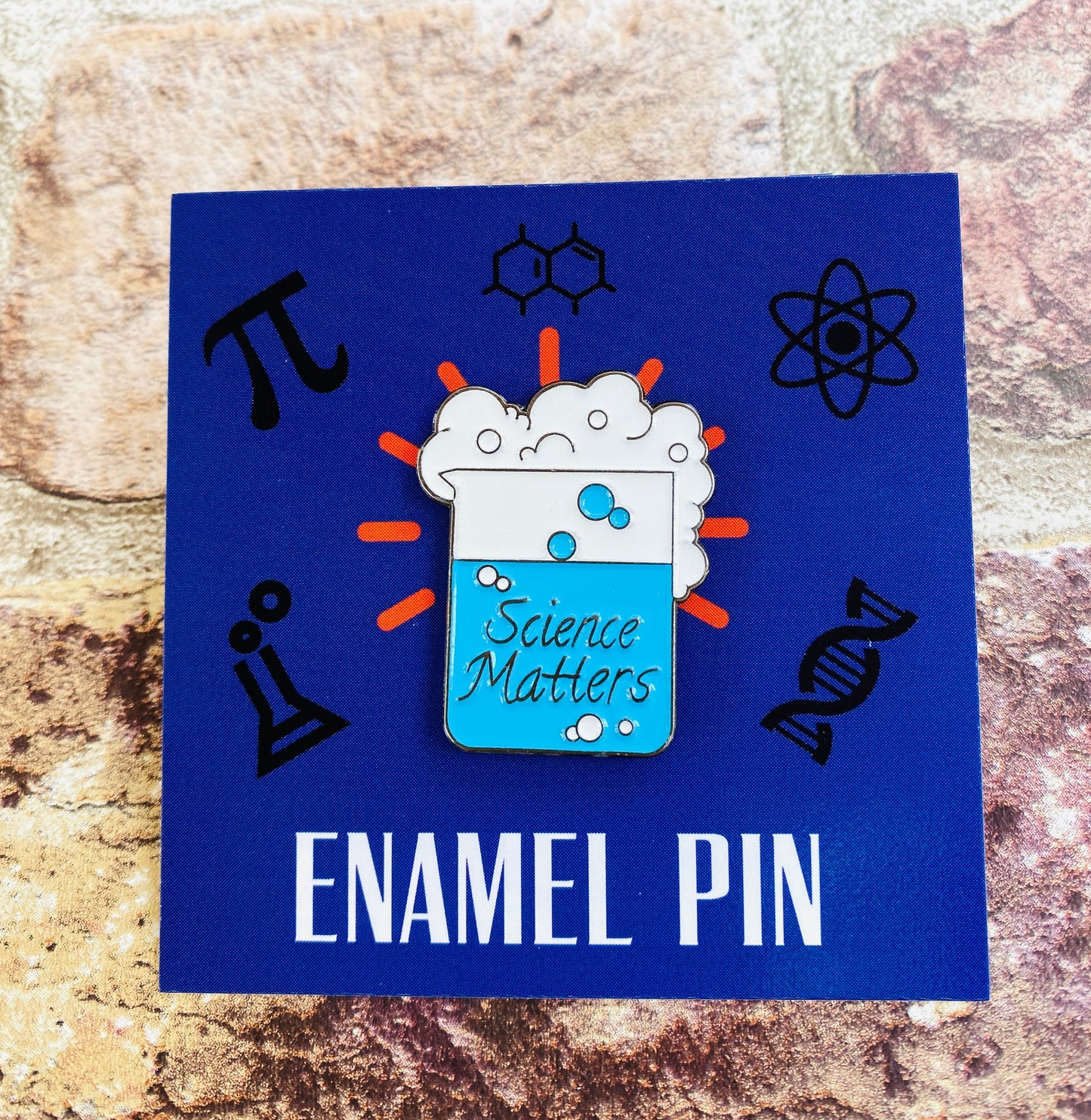 Chemistry Science Enamel Pin- Chemistry Science Teacher Gift University Badge & Science stickers! Scientist- chemist- Personalised Science