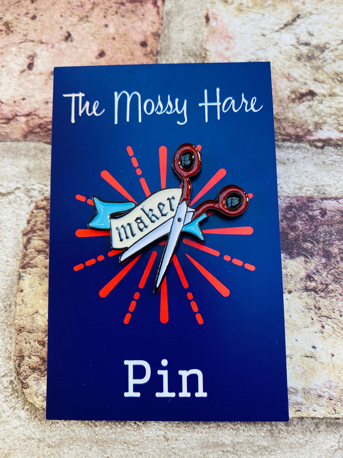 Crafters Enamel Pin- Dressmaker, Craft, Badge Lapel