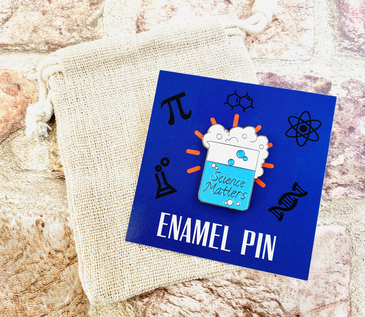 Chemistry Science Enamel Pin- Chemistry Science Teacher Gift University Badge & Science stickers! Scientist- chemist- Personalised Science