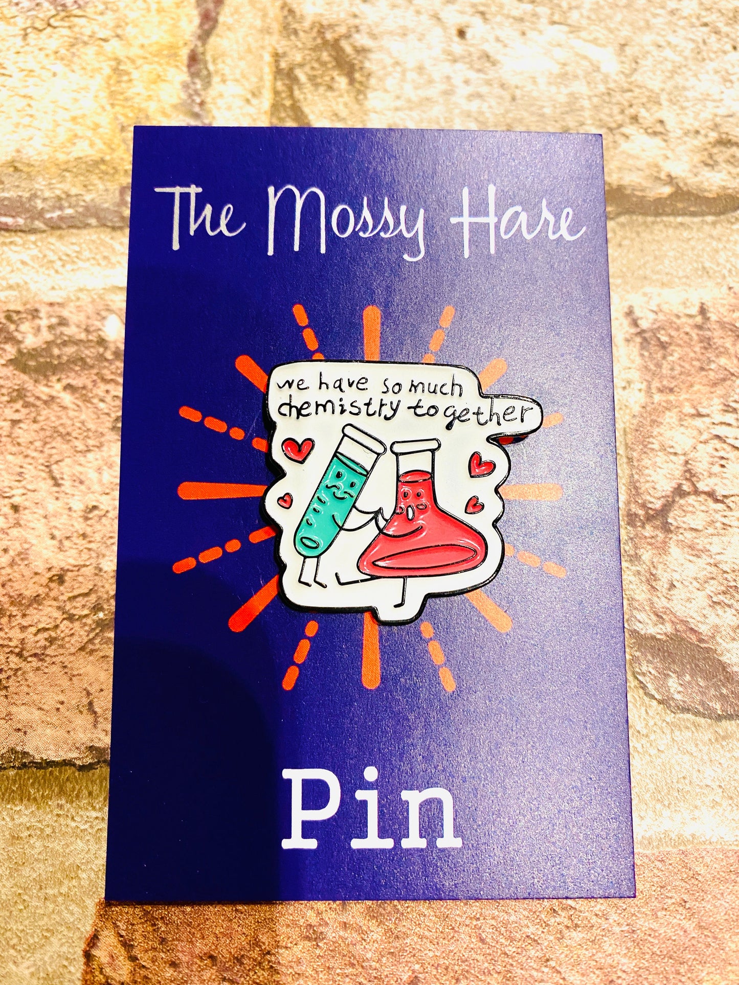 Funny Chemistry Science Enamel Pin / Physics Enamel Pin- University Badge & Science waterproof stickers Scientist- chemist physicist gift