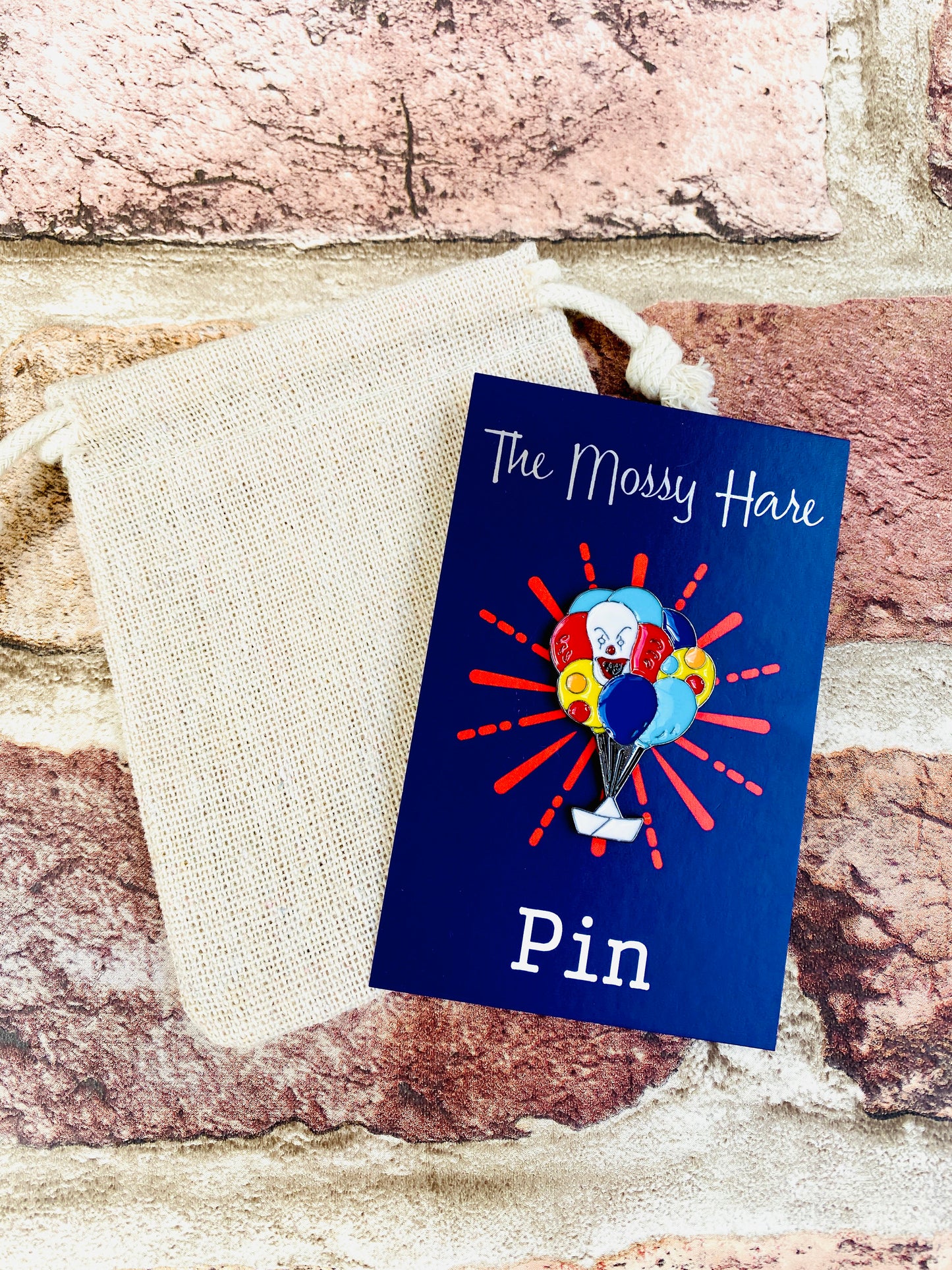 Halloween enamel pin- IT Enamel Pin- Horror Badge- Pennywise Enamel Pin