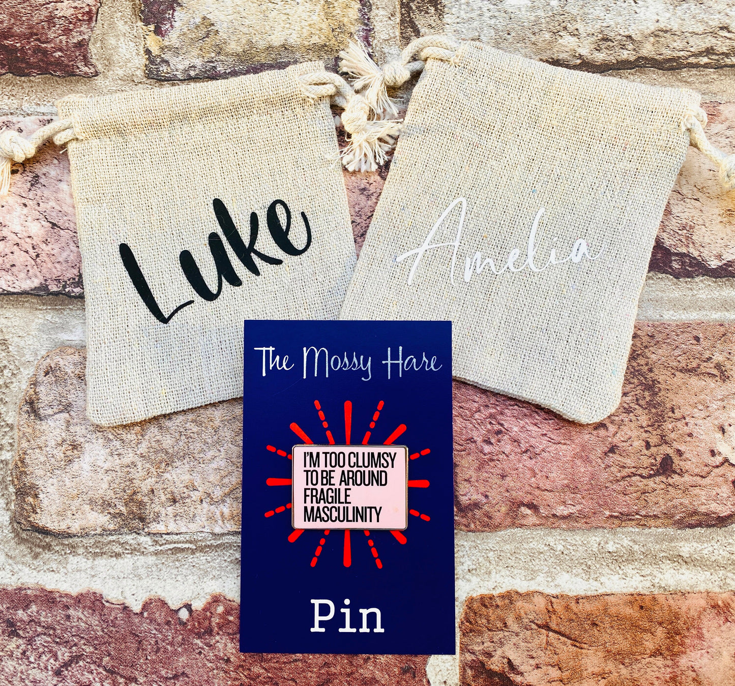 Feminist Enamel Pin! Humorous badge! Girl Power enamel pin