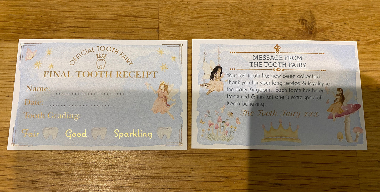 Final Milk Tooth Fairy, Last Tooth Collection Tooth Fairy - Final Tooth Collection Fairy Set- Tooth Fairy Gifts - Last Tooth Collection