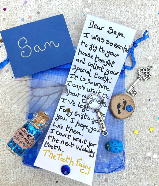 Tooth Fairy Gift Set- Tooth Fairy Letter with Fairy Dust