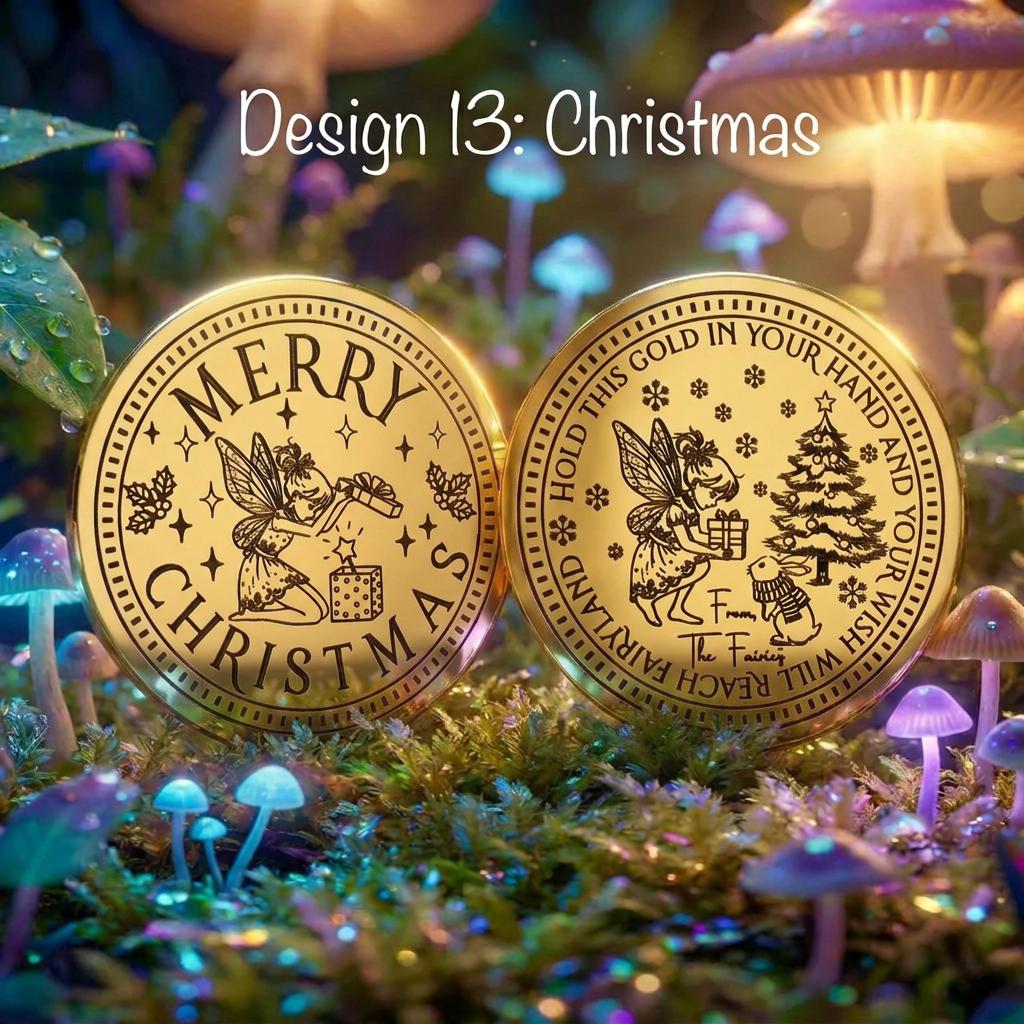 Fairy Gold Coin- Gift from the Tooth Fairy, Dummy Fairy or Garden Fairies!