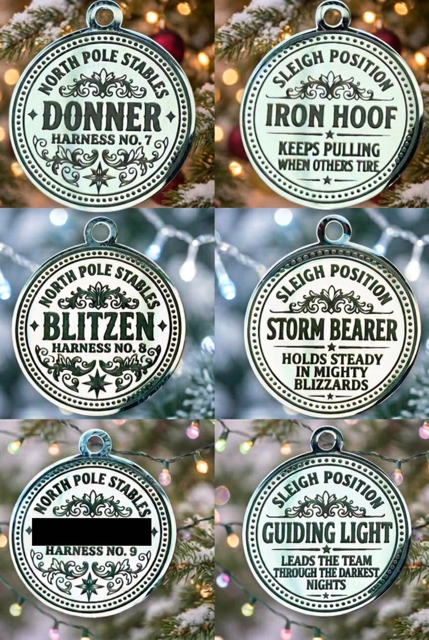 Lost REINDEER HARNESS BELL- Discover why Santa chose his Reindeer! Christmas Eve Box Gift | Stocking Filler