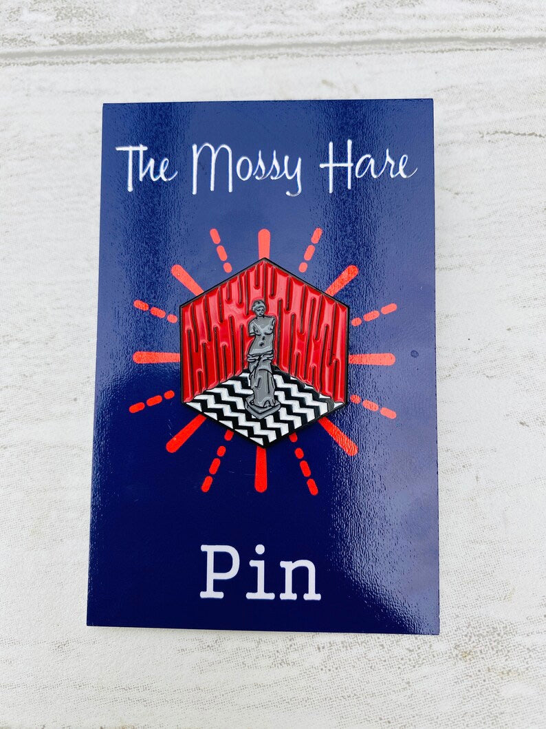 Twin Peaks Enamel Pin- Badge Lapel & Twin Peaks Stickers