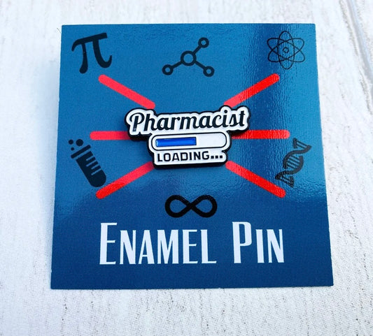 Pharmacist Loading Medical Enamel Pin- Medical Student Badge, Medical Intern, University Student Gift plus Vinyl Stickers