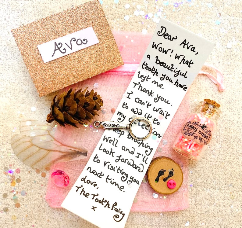 Tooth Fairy Gift Set- Tooth Fairy Letter with Fairy Dust