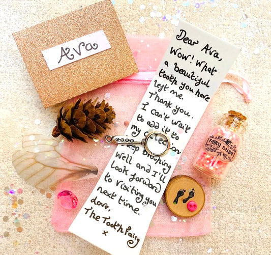 Tooth Fairy Gift Set- Tooth Fairy Letter with Fairy Dust