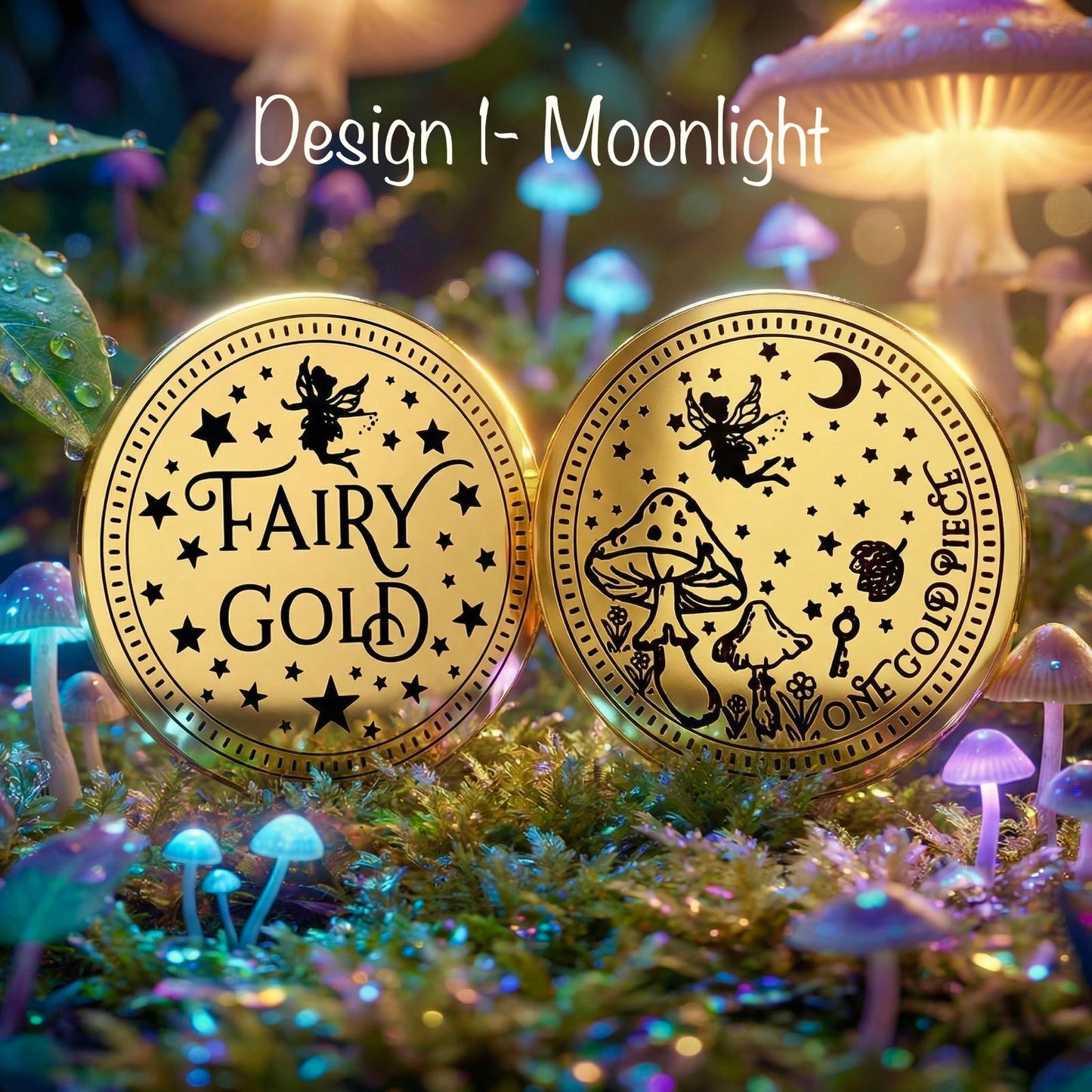 Fairy Gold Coin- Gift from the Tooth Fairy, Dummy Fairy or Garden Fairies!